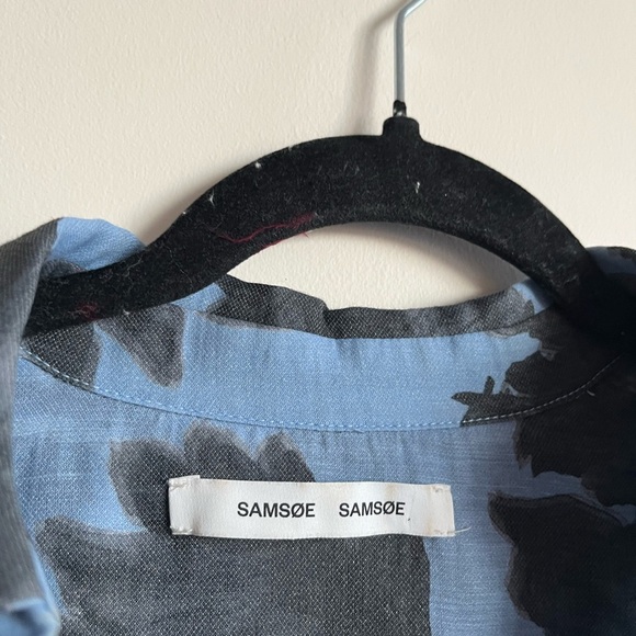 Samsoe Samsoe Gitte shirt Serenity glow Size XS/S Linen blend - Picture 5 of 13